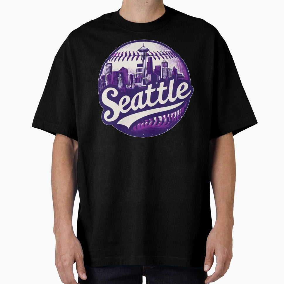 Seattle City Baseball T-Shirt - Minimalist Print Unisex - T-Shirt, Sweatshirt, Hoodie