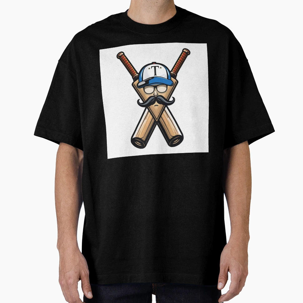 Travball Logo Illustration Crossed Bats T-Shirt - Unique Graphic for Adults - T-Shirt, Sweatshirt, Hoodie
