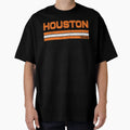 Houston Baseball Stripe T-Shirt - Streetwear Style for Adults - T-Shirt, Sweatshirt, Hoodie
