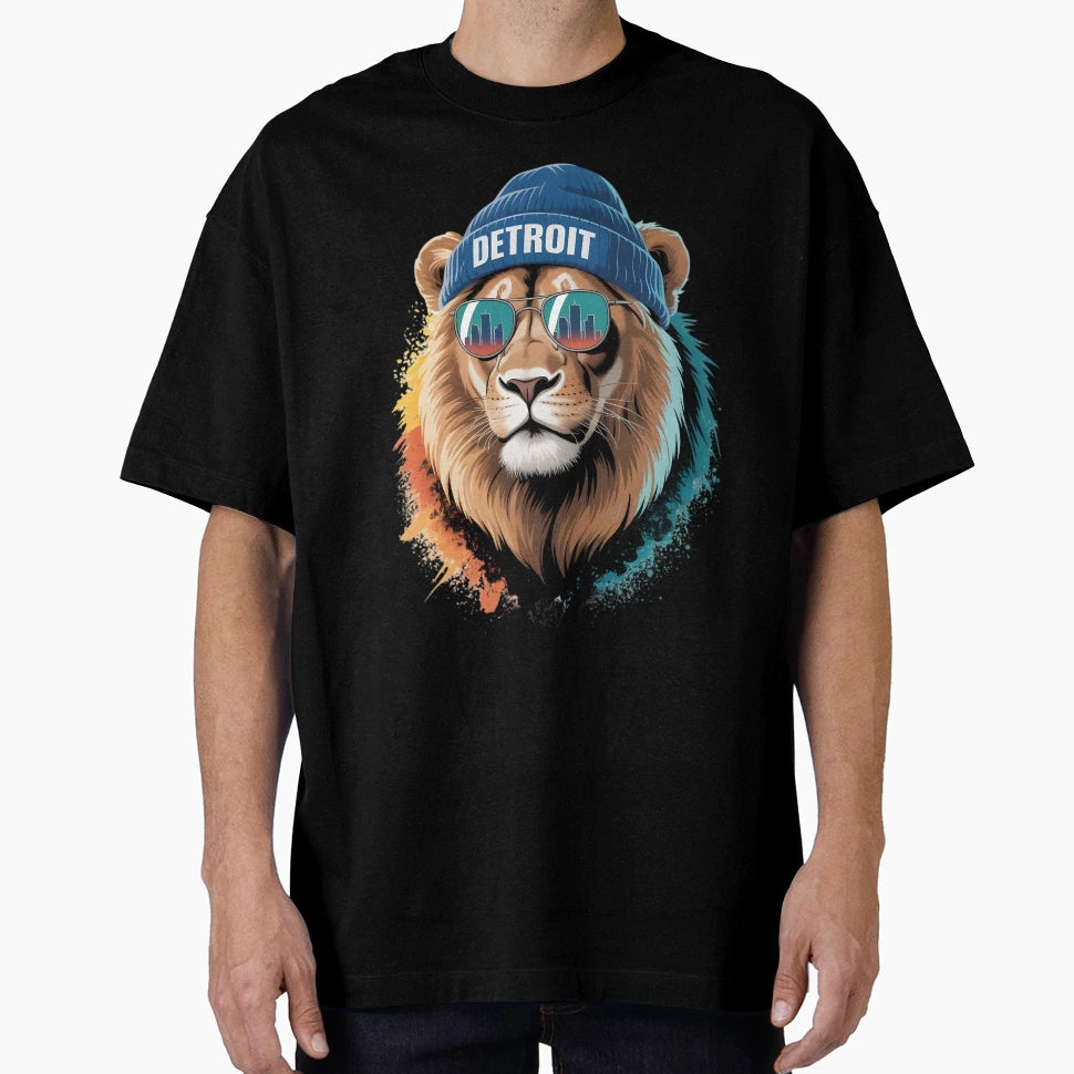 Detroit Lions T-Shirt - Custom Art Print Unisex - T-Shirt, Sweatshirt, Hoodie