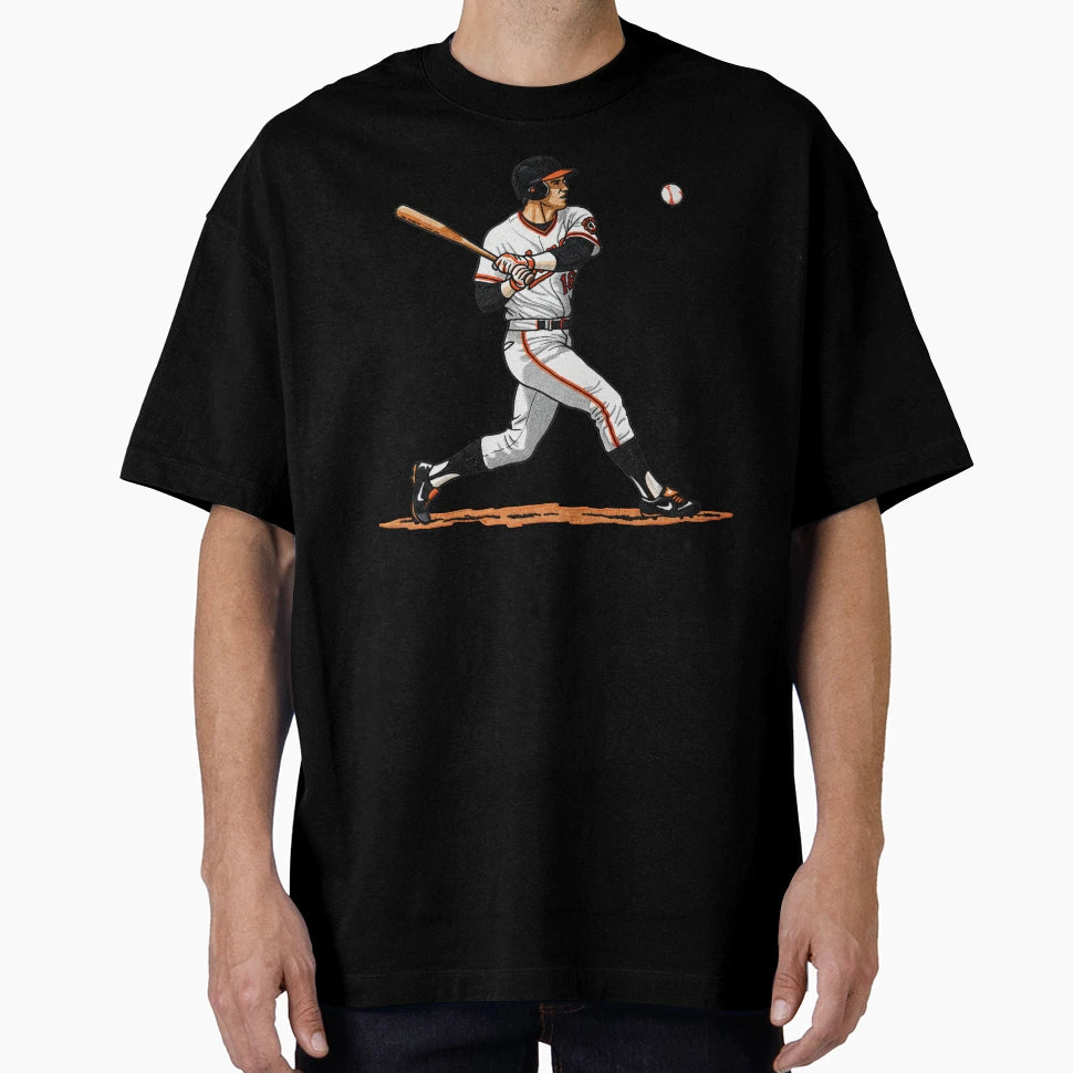 Baseball Player Swinging T-Shirt - Graphic Print Unisex - T-Shirt, Sweatshirt, Hoodie