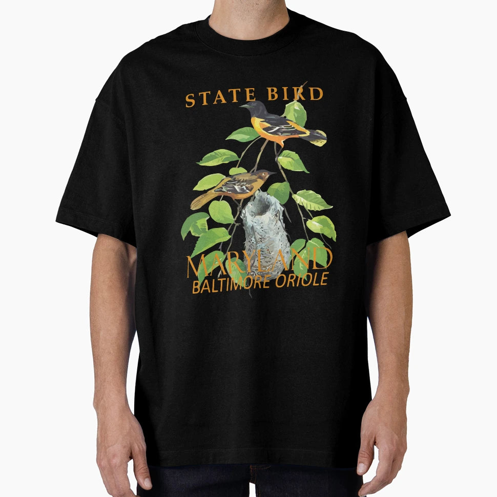 Maryland Territory Bird Icterus T-Shirt - Fun Novelty Design for Adults - T-Shirt, Sweatshirt, Hoodie