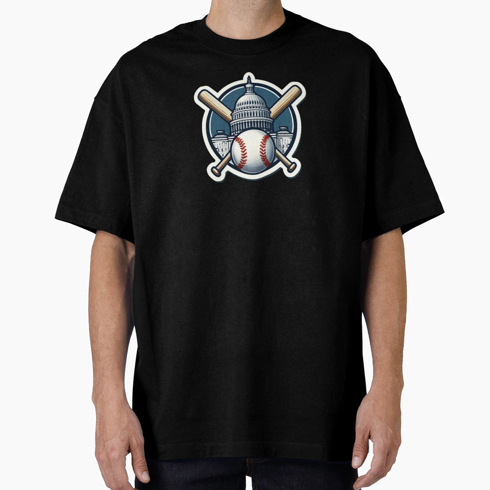 Capitol And Baseball T-Shirt - Aesthetic Graphic Men Women - T-Shirt, Sweatshirt, Hoodie