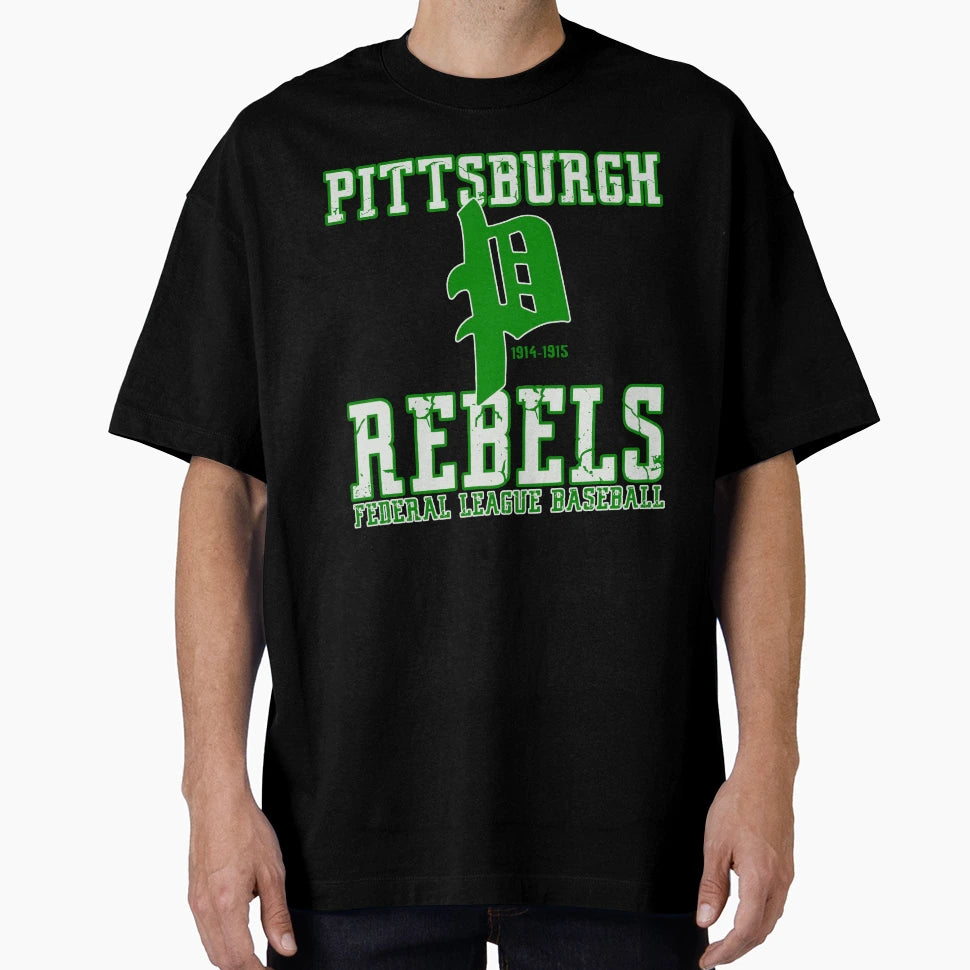 Pittsburgh Rebels Defunct Team T-Shirt - Trendy Graphic for Adults - T-Shirt, Sweatshirt, Hoodie