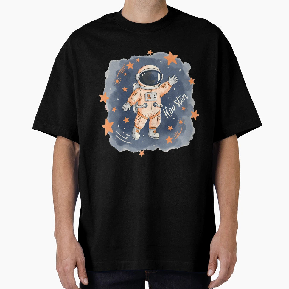 Houston Baseball Astronaut T-Shirt - Unique Graphic Men Women - T-Shirt, Sweatshirt, Hoodie