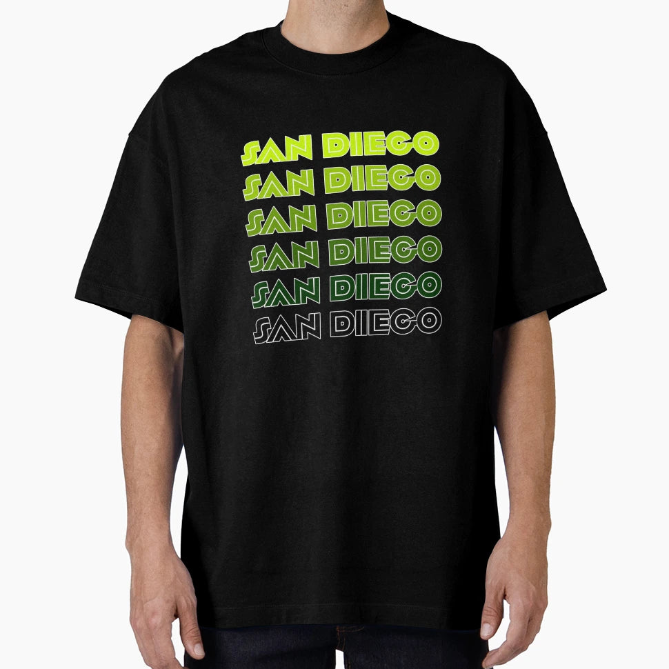 Green San Diego T-Shirt - Minimalist Print for Adults - T-Shirt, Sweatshirt, Hoodie