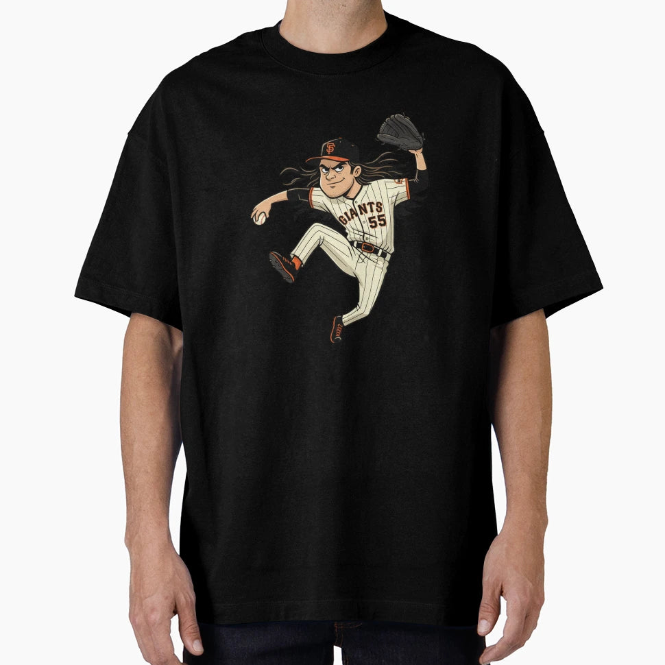 Tim Lincecum T-Shirt - Custom Art Print Unisex - T-Shirt, Sweatshirt, Hoodie