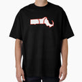Massachusetts State Outline Baseball T-Shirt - Graphic Print Men Women - T-Shirt, Sweatshirt, Hoodie