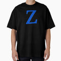 Letter Z Dimensional Blue T-Shirt - Minimalist Print Unisex - T-Shirt, Sweatshirt, Hoodie