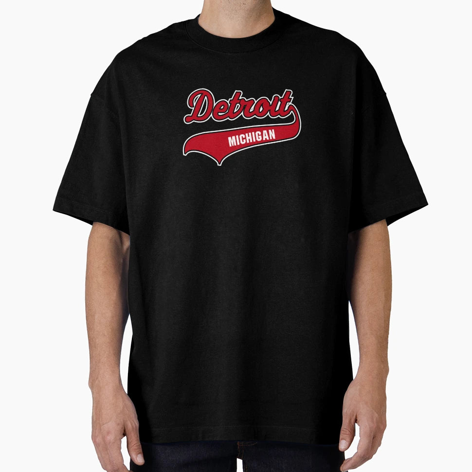 Detroit Michigan Tails T-Shirt - Novelty Apparel for Adults - T-Shirt, Sweatshirt, Hoodie
