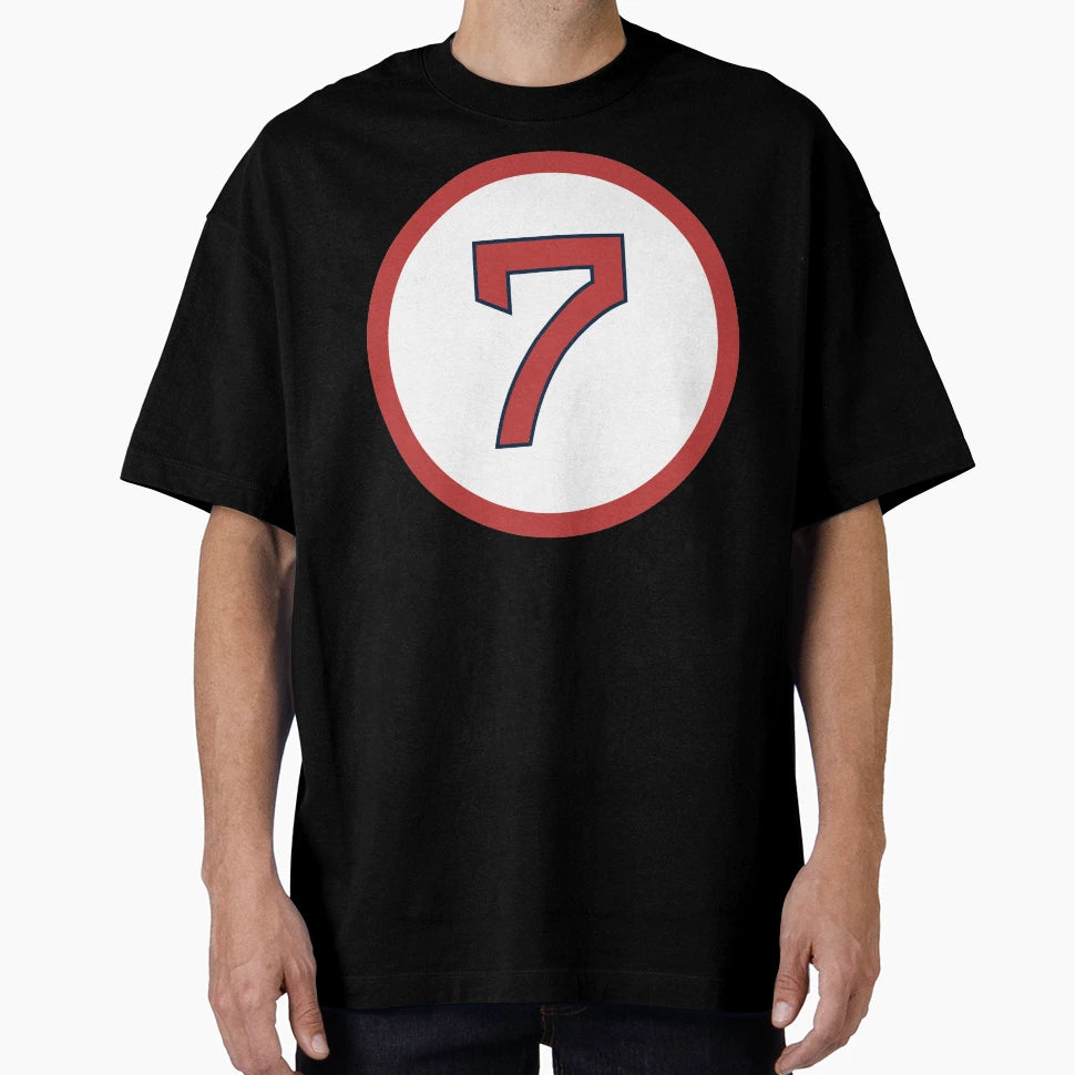 Christian Vazquez 7 Jersey Number T-Shirt - Novelty Apparel for Adults - T-Shirt, Sweatshirt, Hoodie