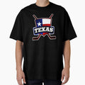 Texas Hockey Flag Logo T-Shirt - Minimalist Print Men Women - T-Shirt, Sweatshirt, Hoodie