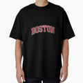 Boston Ma Varsity Red Text T-Shirt - Minimalist Print Men Women - T-Shirt, Sweatshirt, Hoodie