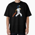 New York Pixel Baseball Player T-Shirt - Minimalist Print Men Women - T-Shirt, Sweatshirt, Hoodie