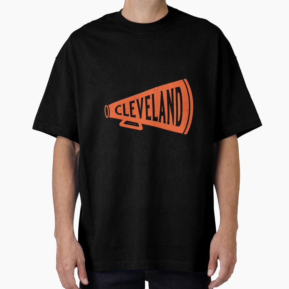 Megaphone Cleveland Browns Orange T-Shirt - Custom Art Print Men Women - T-Shirt, Sweatshirt, Hoodie