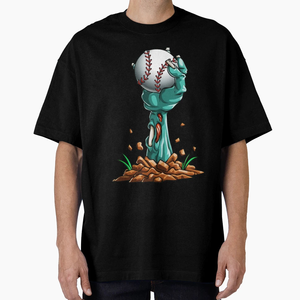 Zombie Hands Baseball Funny T-Shirt - Aesthetic Graphic Men Women - T-Shirt, Sweatshirt, Hoodie