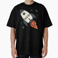 Houston Rocket Minimalist Space Travel T-Shirt - Aesthetic Graphic Unisex - T-Shirt, Sweatshirt, Hoodie