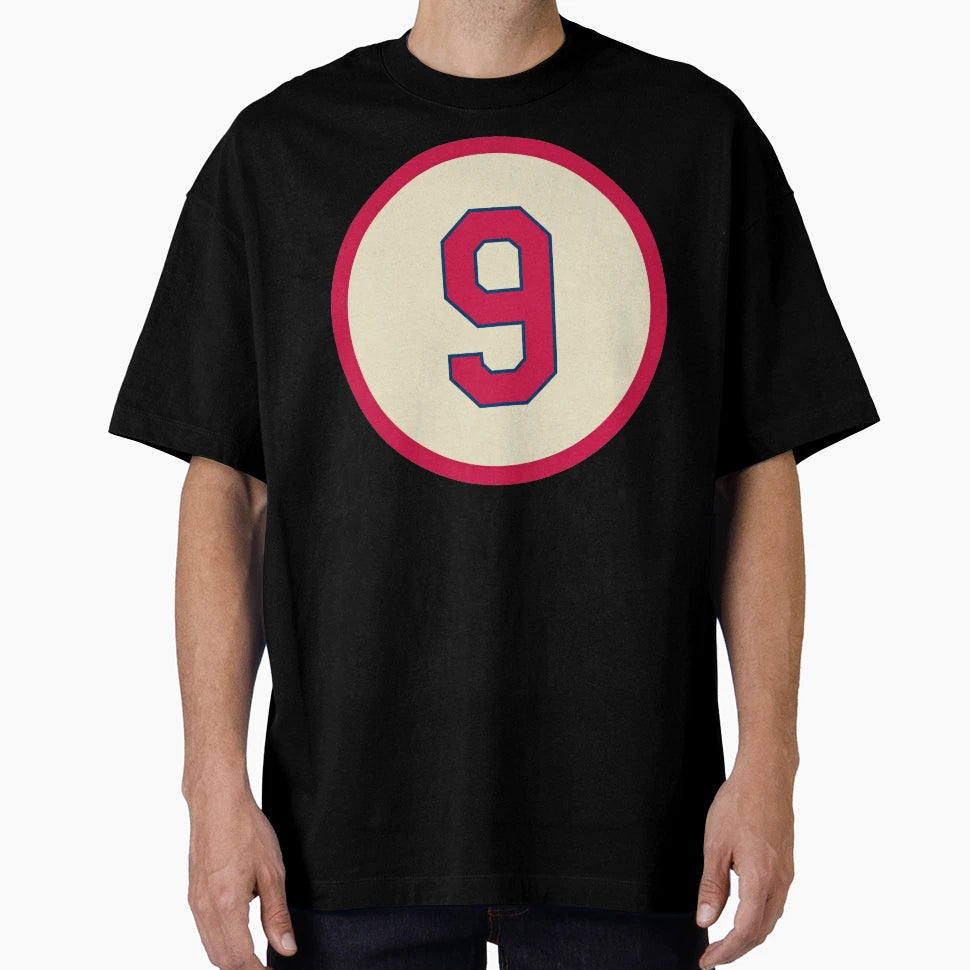 Enos Slaughter 9 Jersey Number T-Shirt - Custom Art Print for Adults - T-Shirt, Sweatshirt, Hoodie