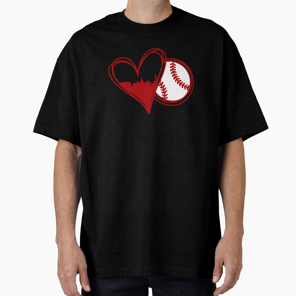 I Love Washington Baseball City T-Shirt - Casual Everyday Wear Men Women - T-Shirt, Sweatshirt, Hoodie