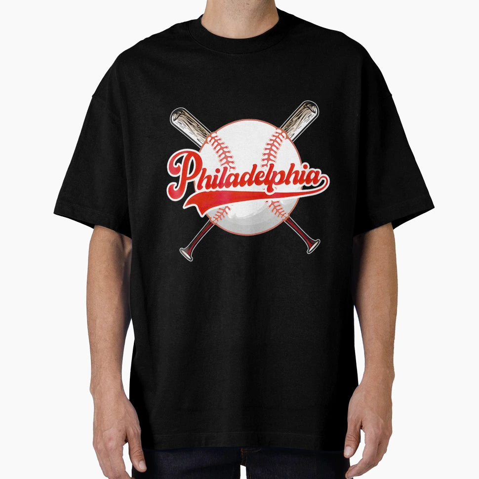 Philadelphia Baseball Vibes T-Shirt - Aesthetic Graphic Men Women - T-Shirt, Sweatshirt, Hoodie