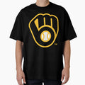 Milwaukee B R E W E R S Logo T-Shirt - Fun Novelty Design for Adults - T-Shirt, Sweatshirt, Hoodie