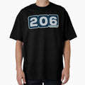 Area Code 206 Pt 2 T-Shirt - Trendy Graphic for Adults - T-Shirt, Sweatshirt, Hoodie