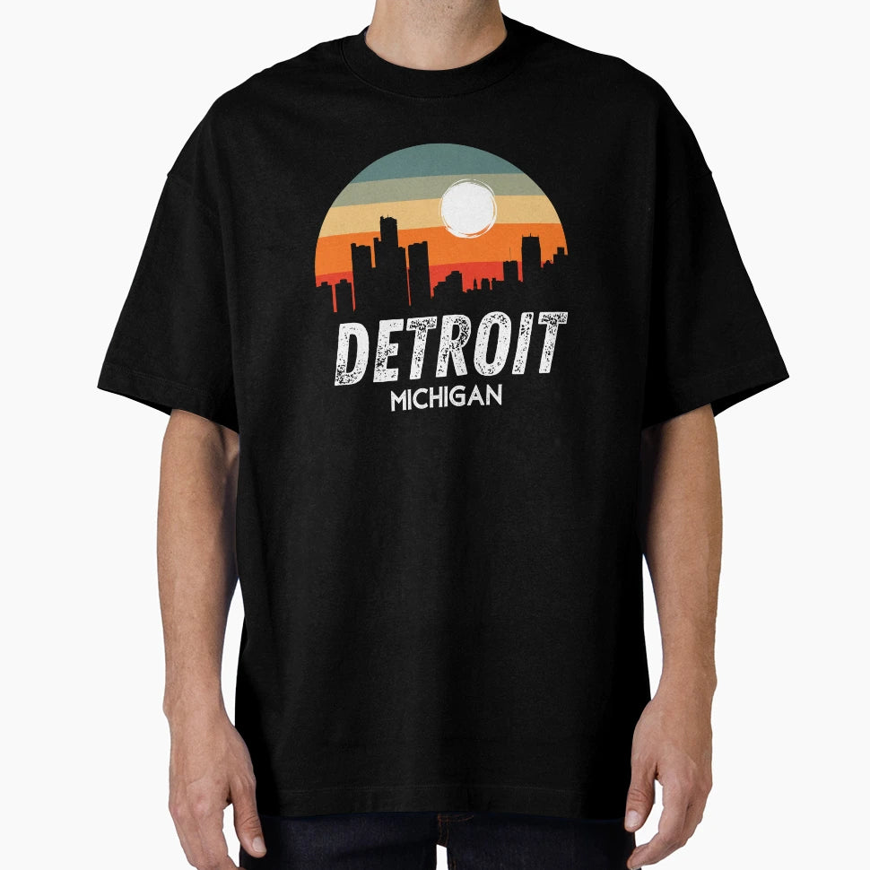 Michigan Detroit T-Shirt - Aesthetic Graphic for Adults - T-Shirt, Sweatshirt, Hoodie