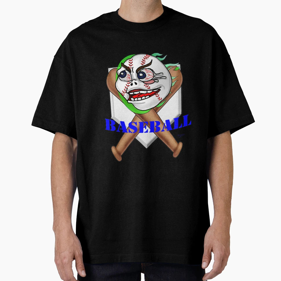 Screaming Baseball T-Shirt - Custom Art Print for Adults - T-Shirt, Sweatshirt, Hoodie