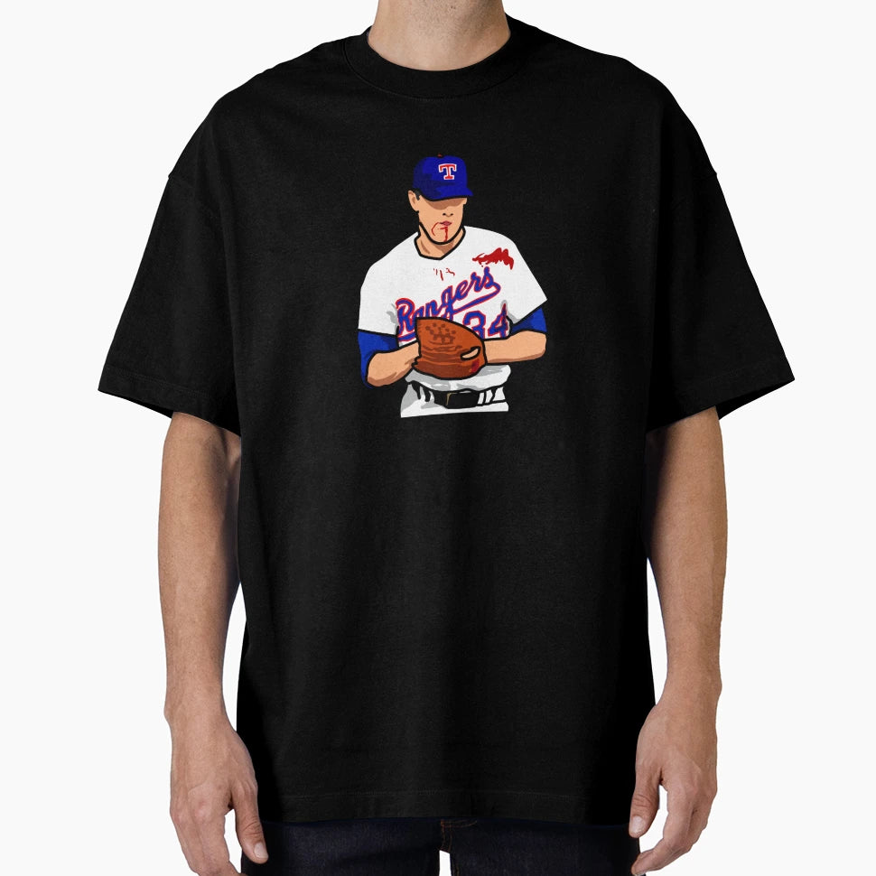 Nolan Ryan Bloody Lip T-Shirt - Fun Novelty Design Men Women - T-Shirt, Sweatshirt, Hoodie