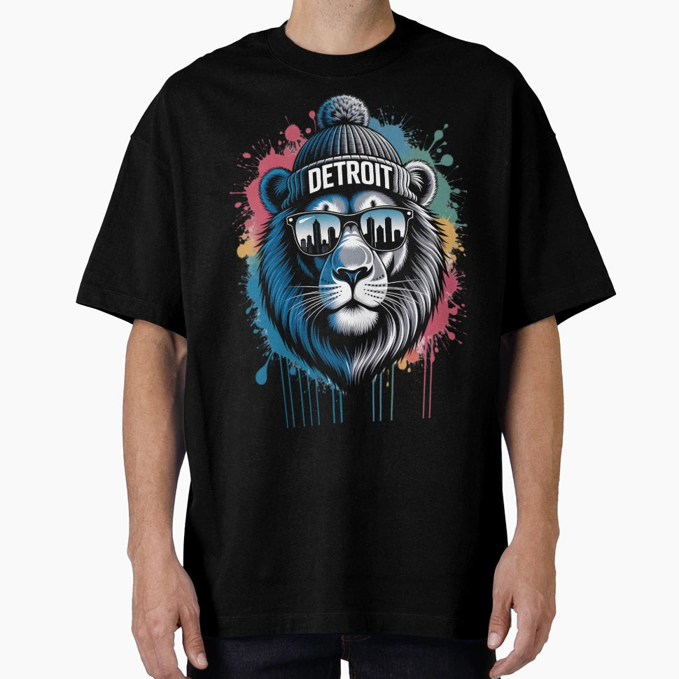 Detroit Lion T-Shirt - Aesthetic Graphic Men Women - T-Shirt, Sweatshirt, Hoodie