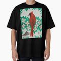 Virginia State Bird And Flower Cardinal T-Shirt - Aesthetic Graphic Unisex - T-Shirt, Sweatshirt, Hoodie