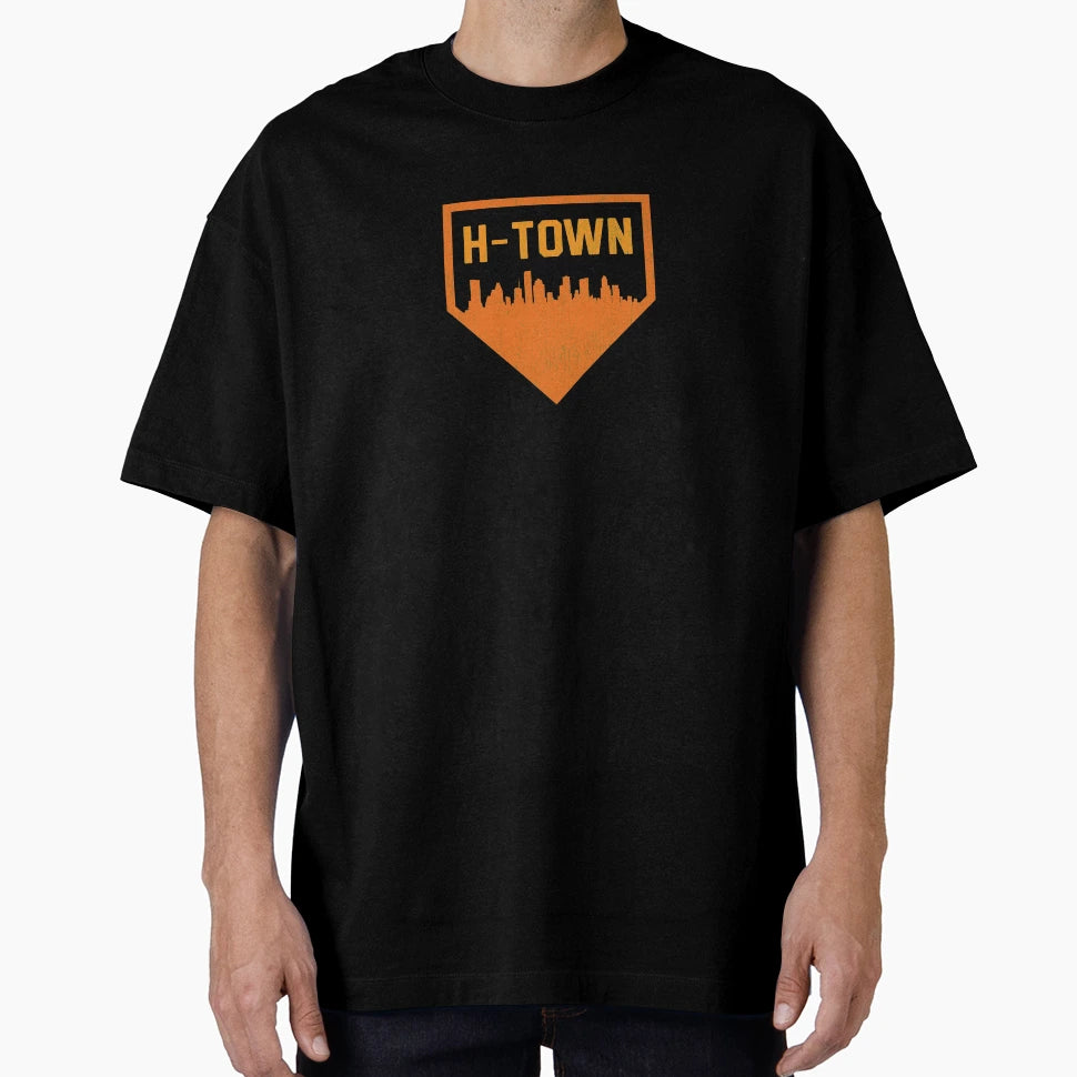 H Town Houston Baseball Home Skyline T-Shirt - Minimalist Print for Adults - T-Shirt, Sweatshirt, Hoodie