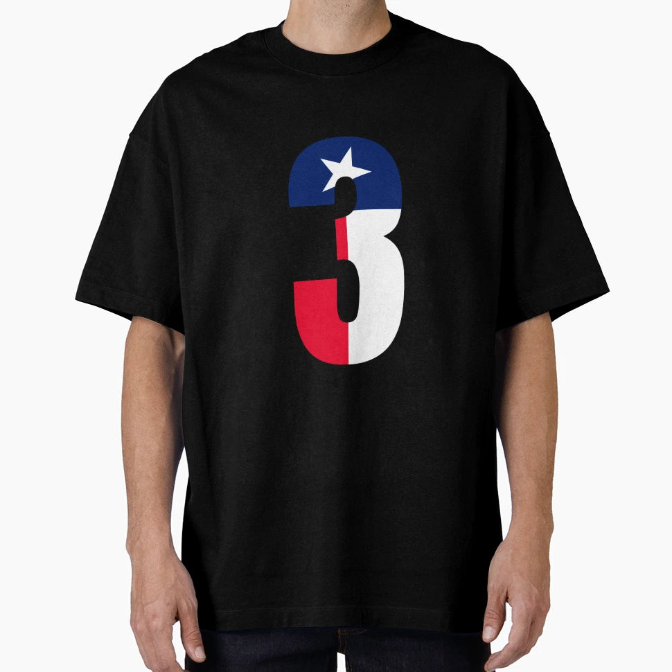 Number 3 Texas Flag T-Shirt - Novelty Apparel Men Women - T-Shirt, Sweatshirt, Hoodie