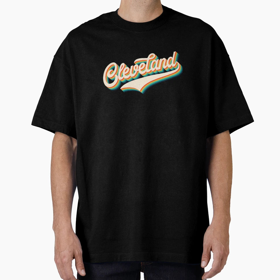 Cleveland Ohio Usa 70S Novelty T-Shirt - Casual Everyday Wear Unisex - T-Shirt, Sweatshirt, Hoodie