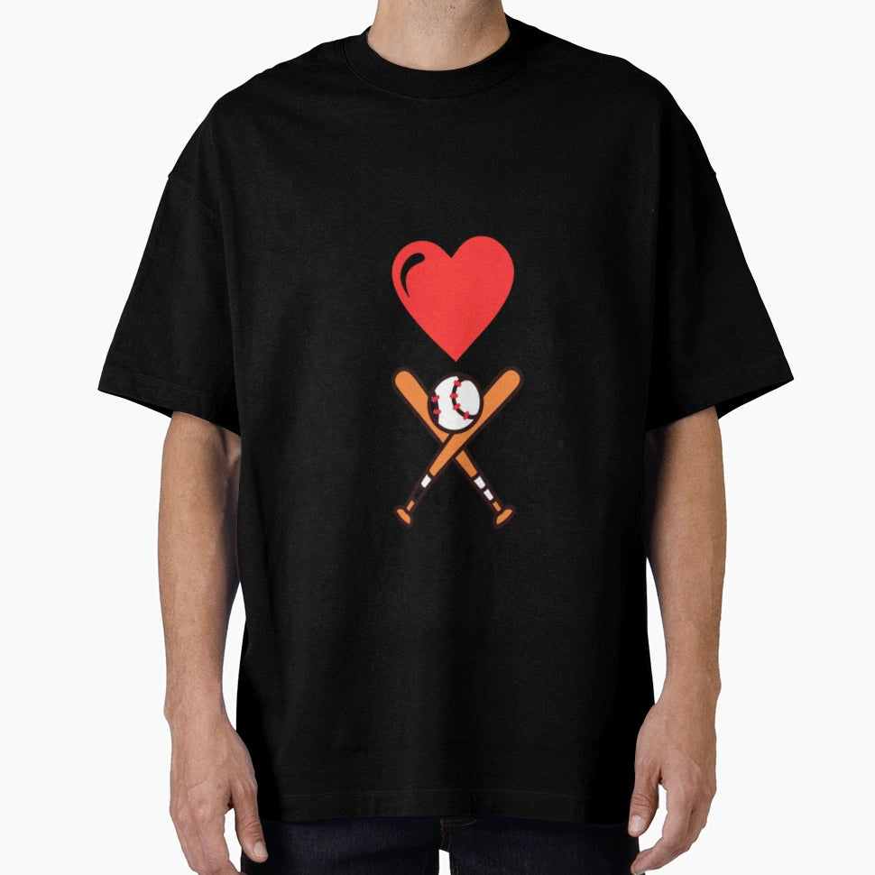 I Love Baseball T-Shirt - Fun Novelty Design for Adults - T-Shirt, Sweatshirt, Hoodie