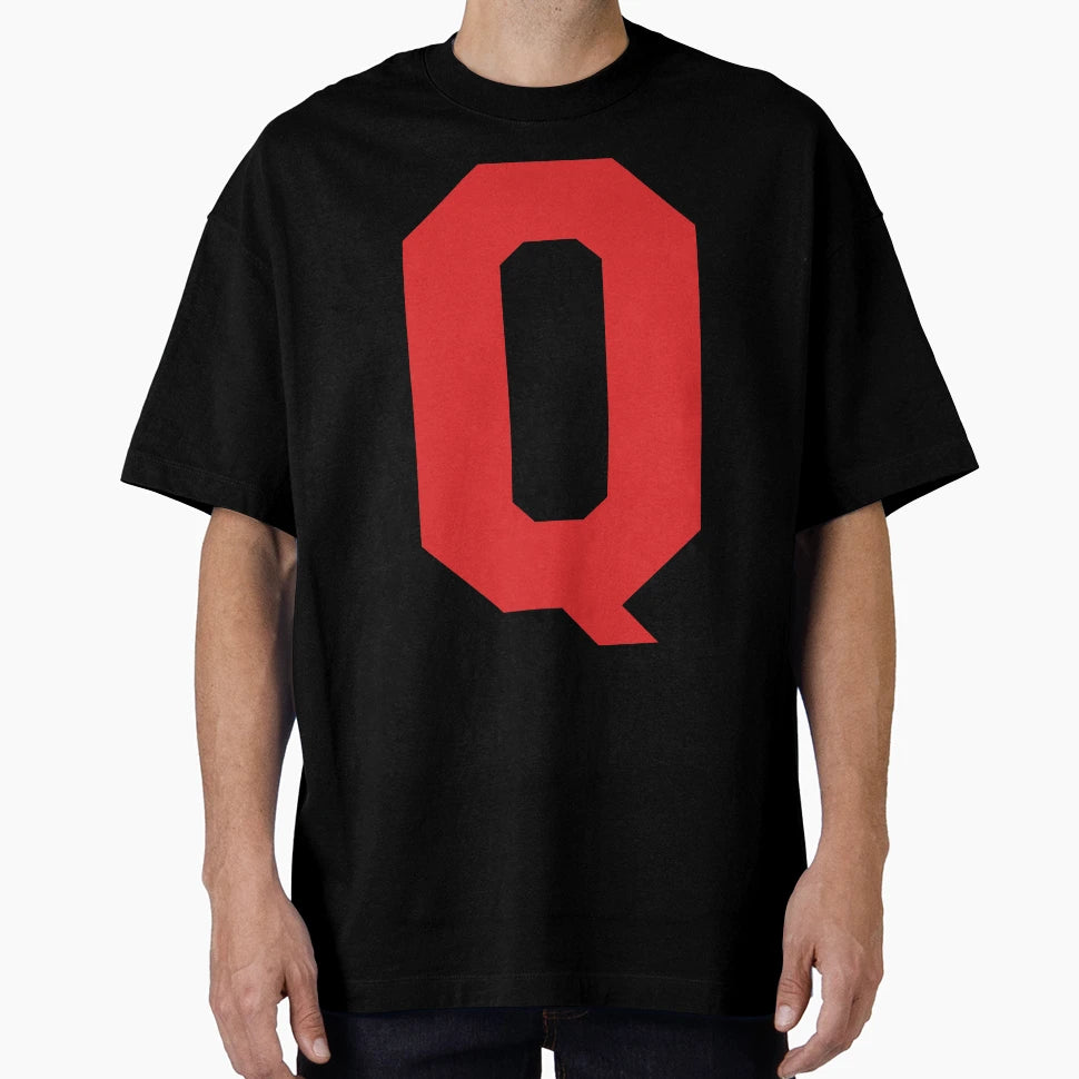 Alphabet Red Q Sports Letter Q T-Shirt - Minimalist Print Unisex - T-Shirt, Sweatshirt, Hoodie