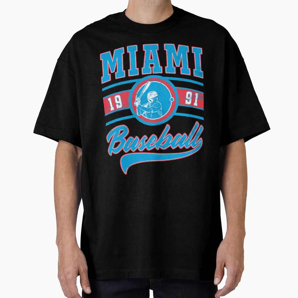 Miami Baseball T-Shirt - Casual Everyday Wear for Adults - T-Shirt, Sweatshirt, Hoodie