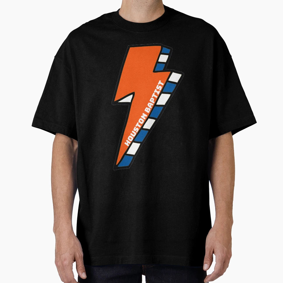 Houston Baptist University Lightning T-Shirt - Custom Art Print for Adults - T-Shirt, Sweatshirt, Hoodie