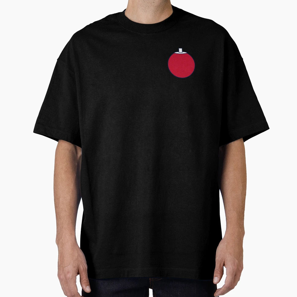 Simple Red Rolling Ball Tip Long T-Shirt - Casual Everyday Wear Unisex - T-Shirt, Sweatshirt, Hoodie