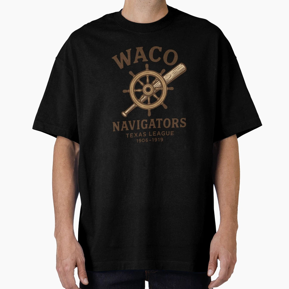 Waco Navigators Baseball Logo Texas T-Shirt - Minimalist Print for Adults - T-Shirt, Sweatshirt, Hoodie