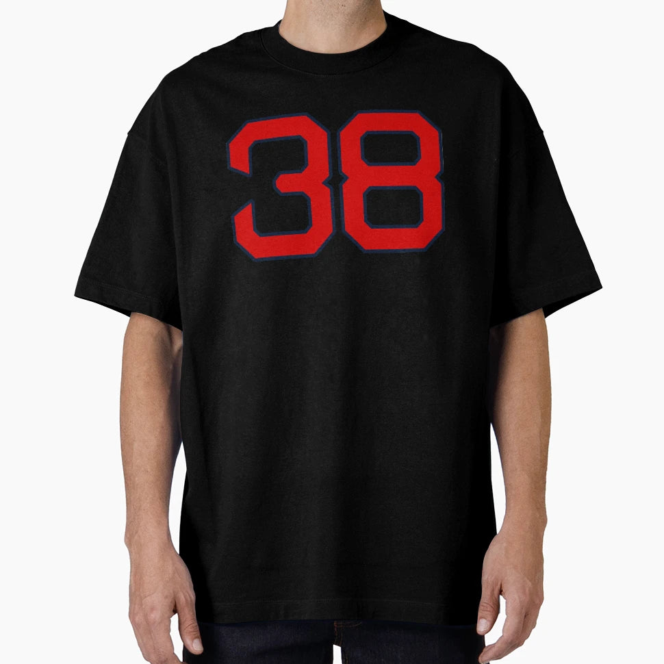 Number 38 Boston Retired Number And T-Shirt - Aesthetic Graphic for Adults - T-Shirt, Sweatshirt, Hoodie