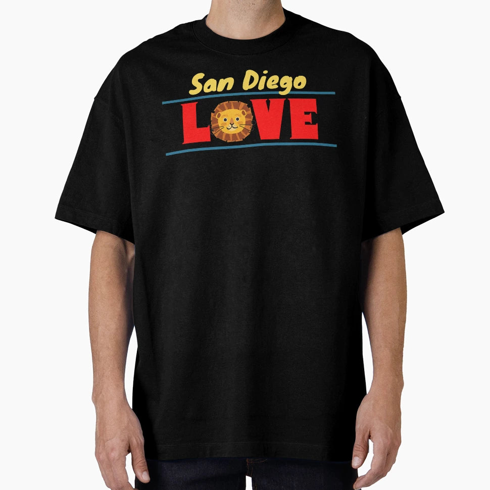 San Diego Lion Love T-Shirt - Aesthetic Graphic for Adults - T-Shirt, Sweatshirt, Hoodie