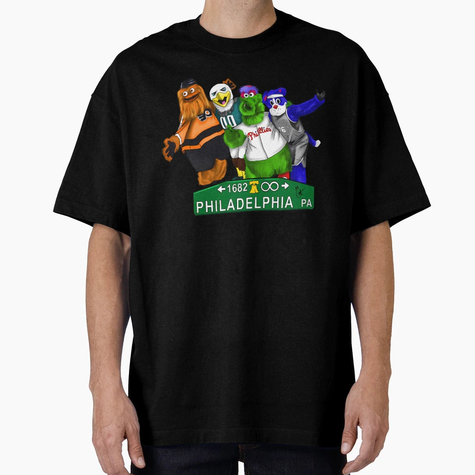 Philly Mascots Philadelphia T-Shirt - Streetwear Style for Adults - T-Shirt, Sweatshirt, Hoodie