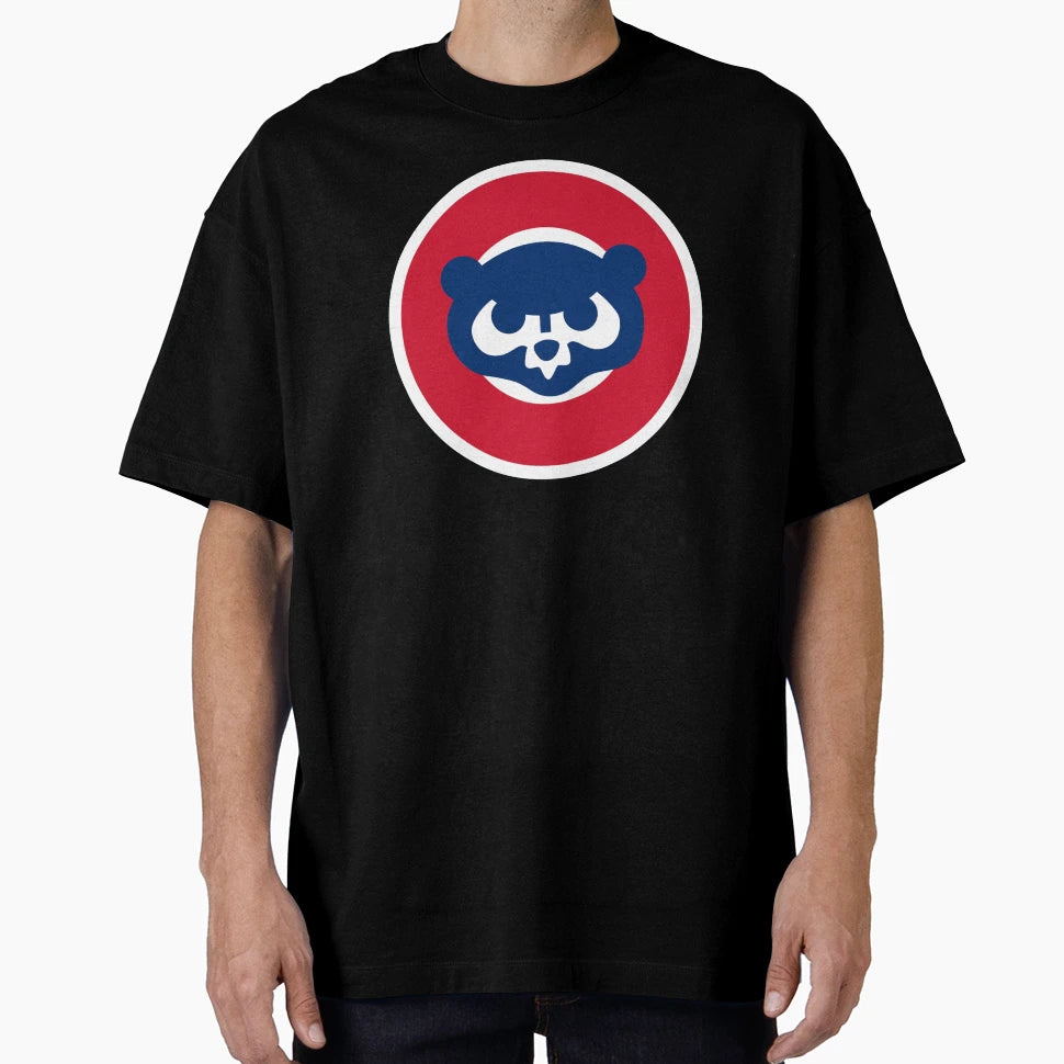 Blue Bear Red And Blue Circles T-Shirt - Custom Art Print Unisex - T-Shirt, Sweatshirt, Hoodie