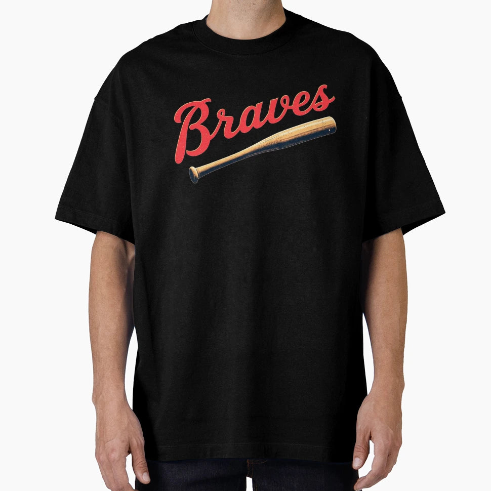 Braves Baseball Bat Sports Team T-Shirt - Trendy Graphic Men Women - T-Shirt, Sweatshirt, Hoodie