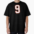 Sports Number 9 White Orange Color Lucky T-Shirt - Graphic Print Men Women - T-Shirt, Sweatshirt, Hoodie