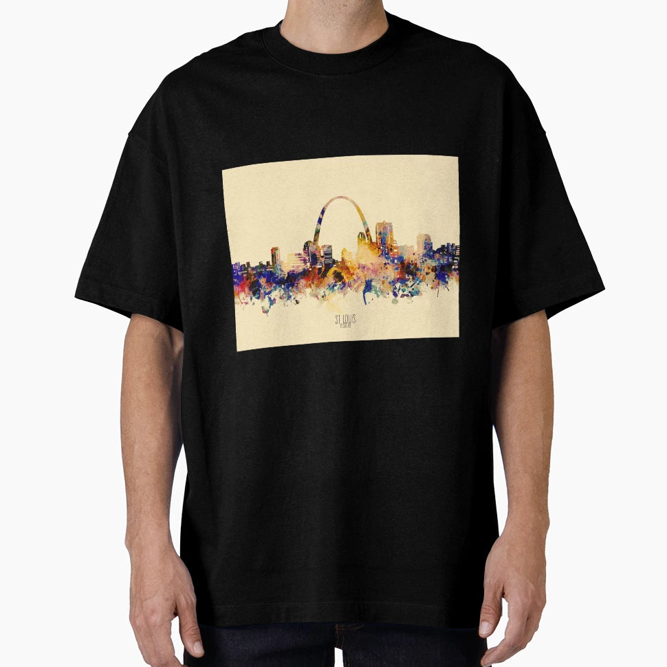 St Louis Skyline T-Shirt - Minimalist Print for Adults - T-Shirt, Sweatshirt, Hoodie