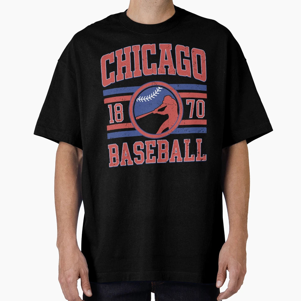 Chicago 1870 Baseball T-Shirt - Custom Art Print for Adults - T-Shirt, Sweatshirt, Hoodie
