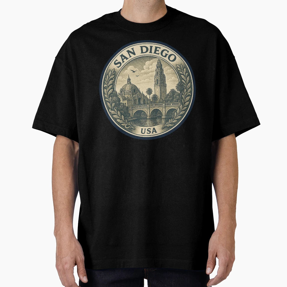 San Diego Usa Travel T-Shirt - Fun Novelty Design for Adults - T-Shirt, Sweatshirt, Hoodie