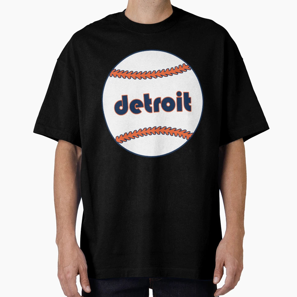 Detroit Throwback Baseball T-Shirt - Graphic Print for Adults - T-Shirt, Sweatshirt, Hoodie
